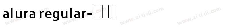 alura regular字体转换